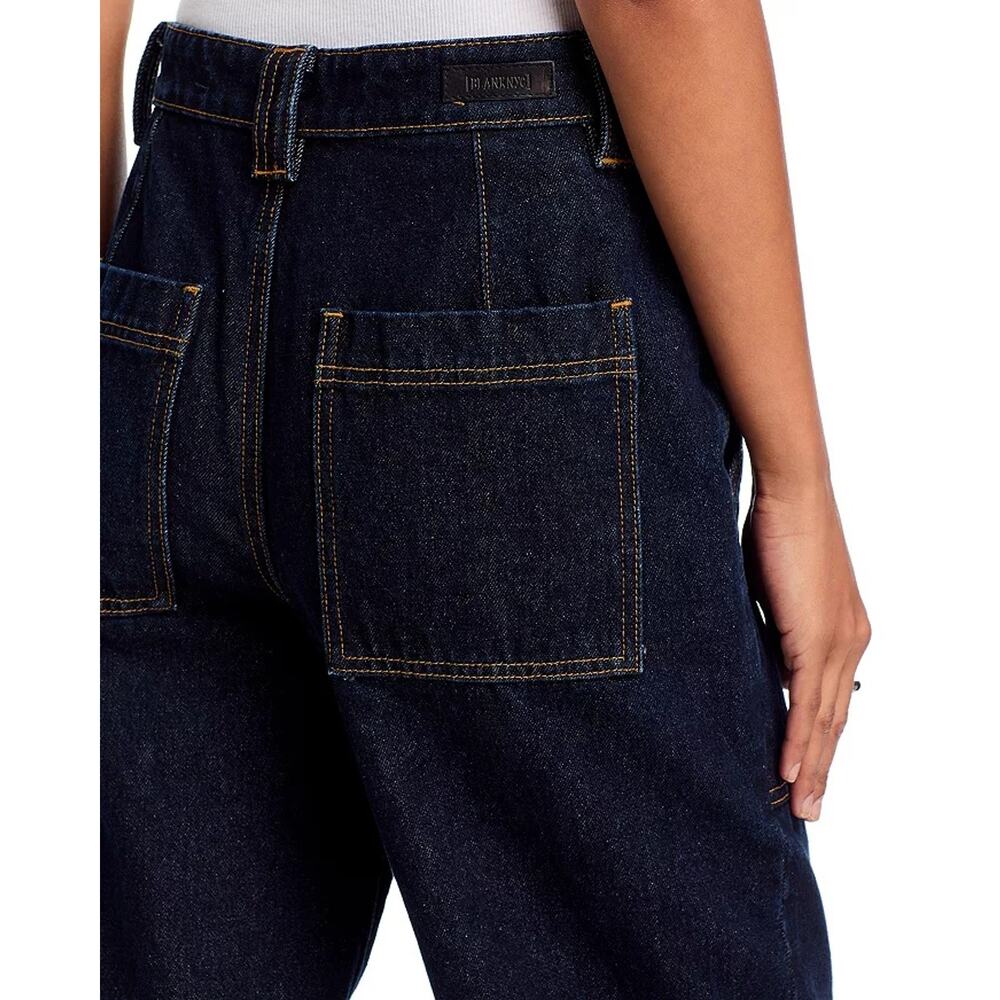 BlankNYC Women Deep Down Dark Wash Denim Wide Leg Utility Jeans Size 25 - Picture 6 of 9